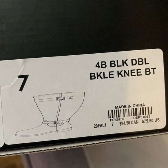 TORRID BOOTS NWT FAUX LEATHER DUAL BUCKLE KNEE-HIGH BOOTS - Picture 11 of 14